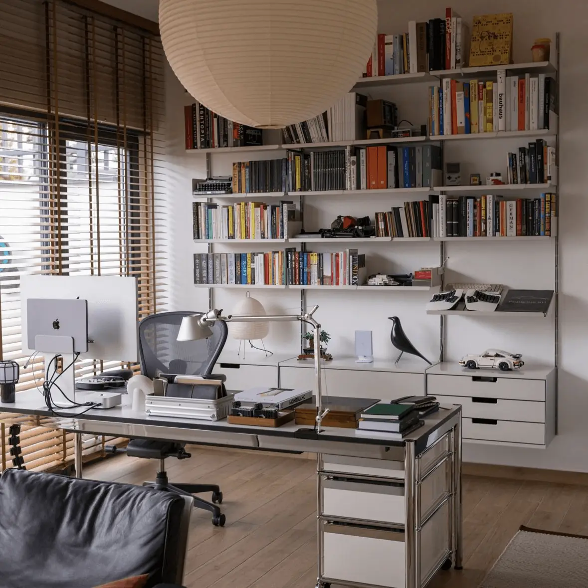 A quiet home office workspace
